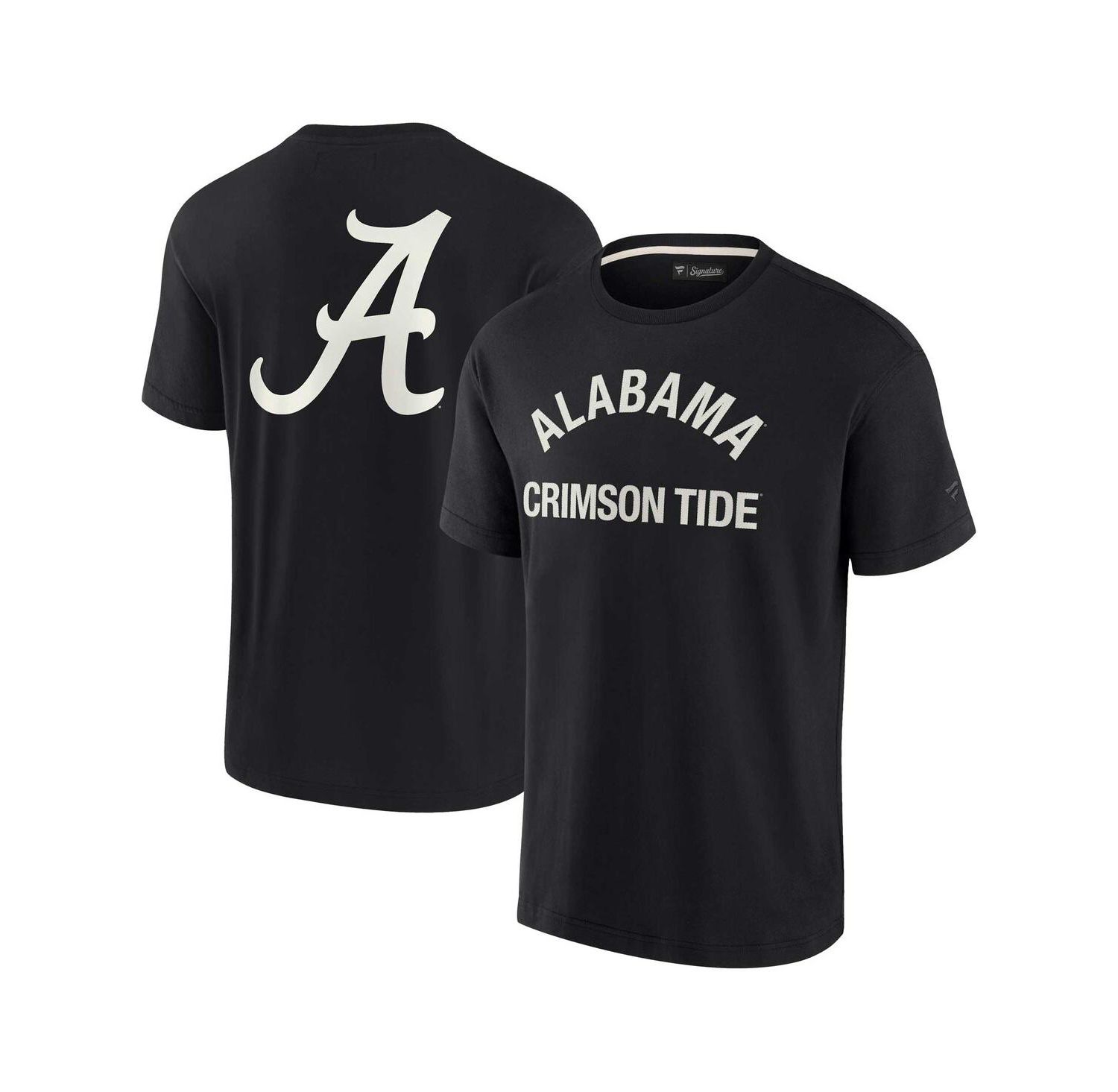 Men's and Women's Black Alabama Crimson Tide Super Soft Short Sleeve T-shirt