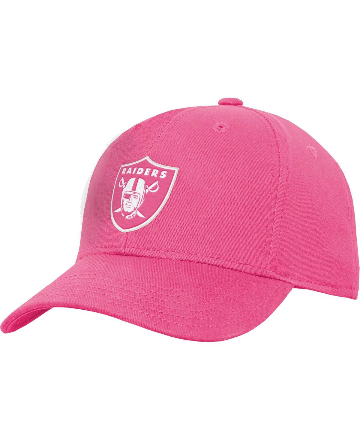 Outerstuff Kids' Girls Youth Pink Las Vegas Raiders Adjustable Hat