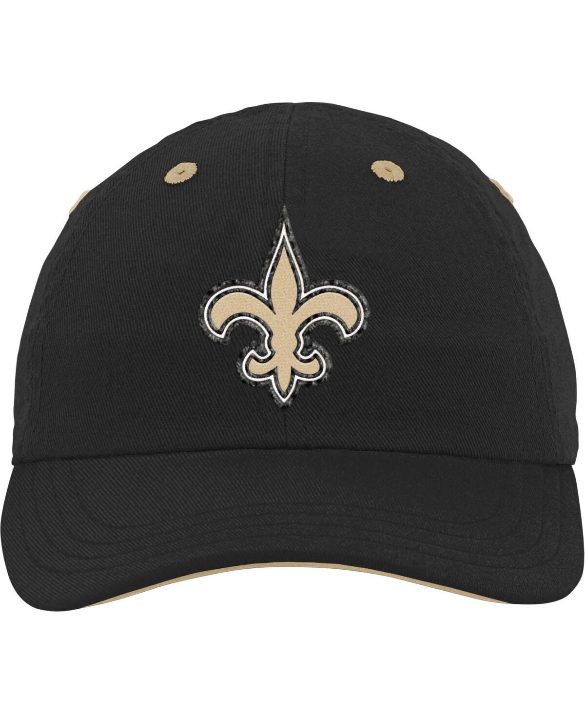 Outerstuff Newborn Infant Unisex Black New Orleans Saints Slouch Flex Hat In Black