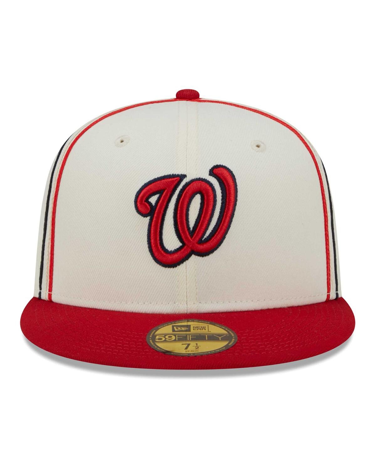 Men's New Era Red Washington Nationals Chrome Sutash 59FIFTY Fitted Hat - Red