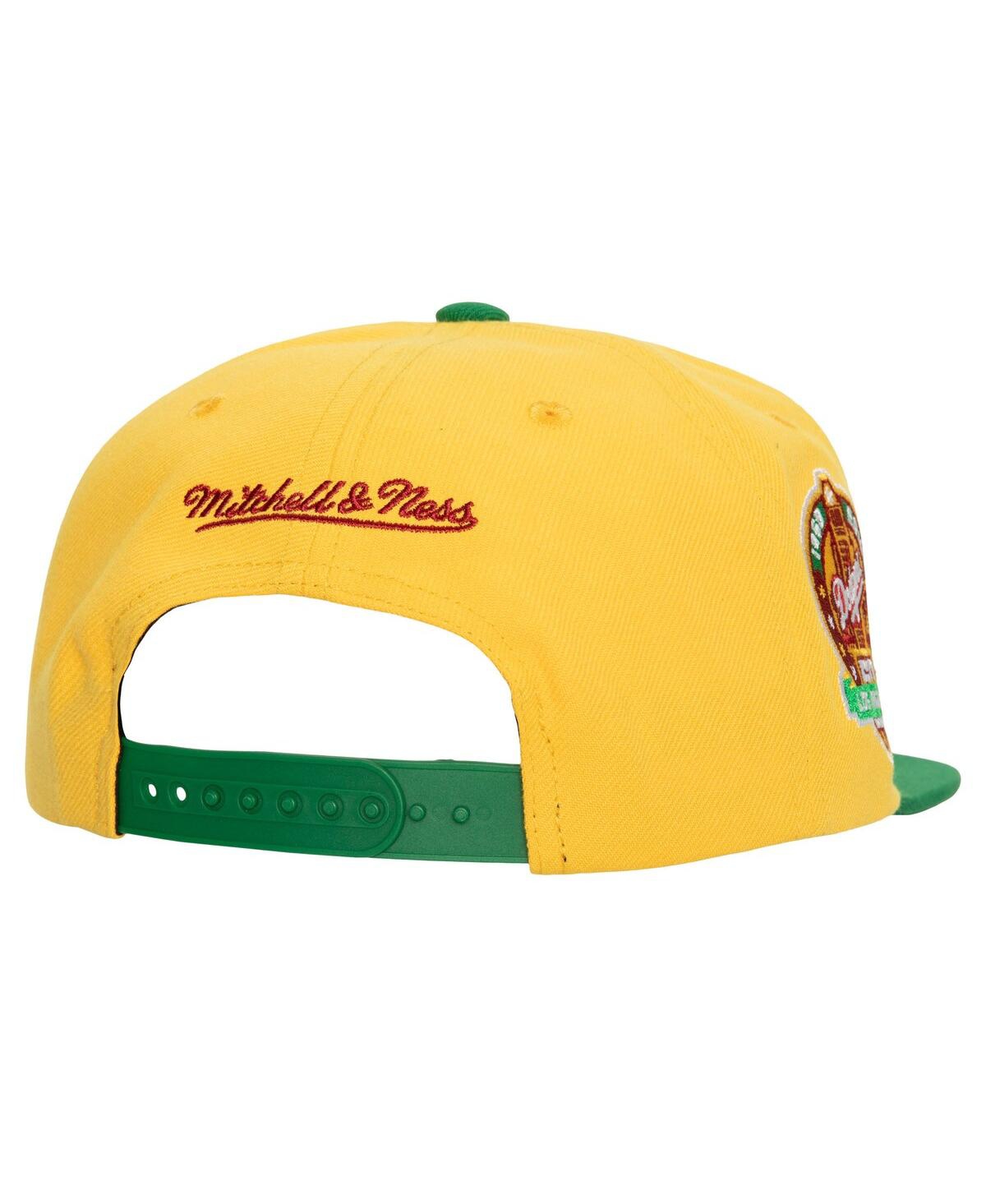 Men's Mitchell & Ness Green Los Angeles Dodgers Hometown Snapback Hat - Green