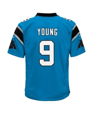 Big Boys Bryce Young Blue Carolina Panthers Game Jersey