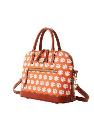 Dooney Bourke Women s Clemson Tigers Signature Zip Satchel Purse