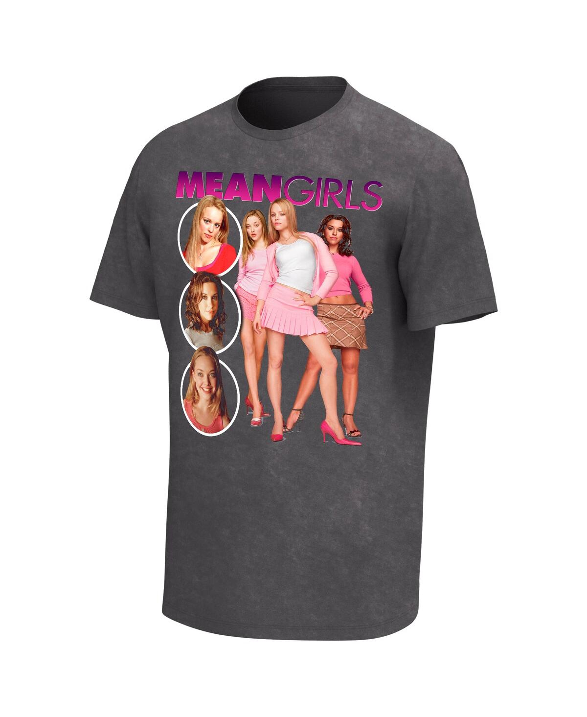 Men'sMean Girls Washed Graphic T-shirt - Black