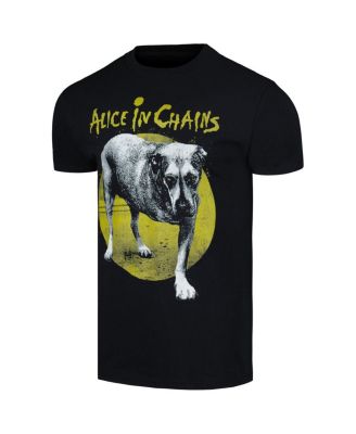 Men's Black Alice in Chains Dog T-shirt