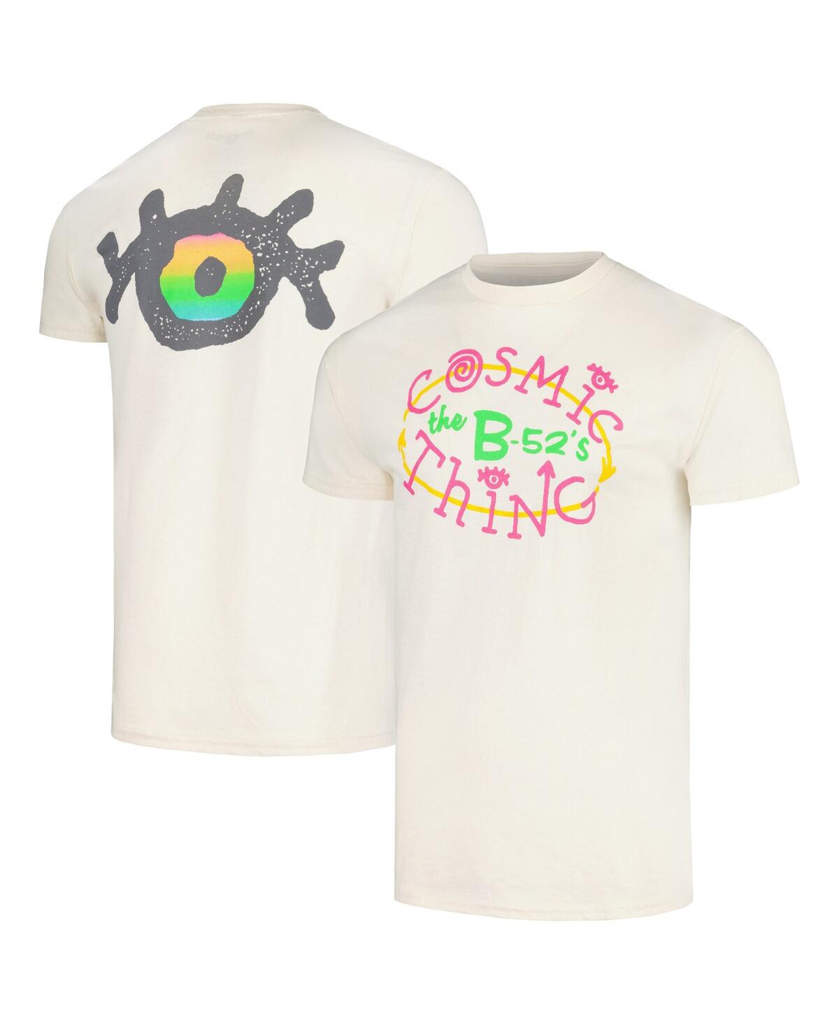 Manhead Merch Men's  Cream The B-52's Cosmic Thing Graphic T-shirt