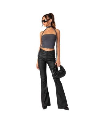 Women's Gathered two piece mesh scarf top