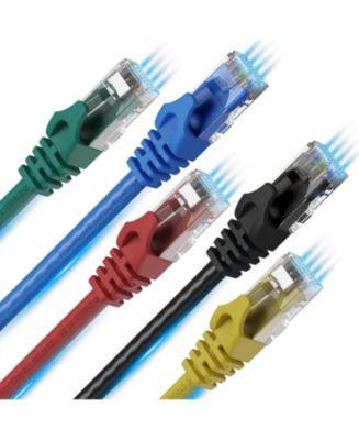 Ultra Clarity Cables 10ft 5 pack Cat6 Ethernet Cable LAN, UTP, RJ45 ...