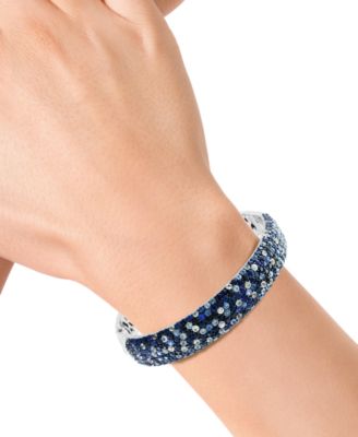 EFFY&reg; Multi-Sapphire Ombr&eacute; Bangle Bracelet (13-1/3 ct. t.w.) in Sterling Silver