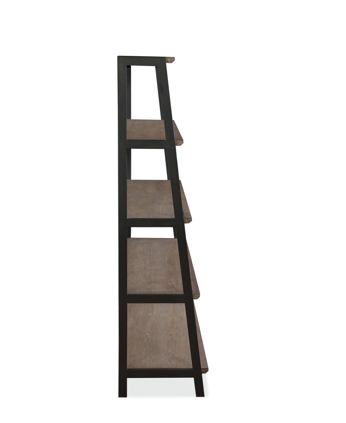 Macy's Finch 59" Wood And Metal Etagere Bookcase In Buckwheat,antique Bronze