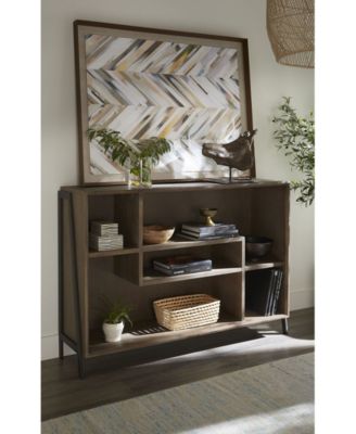 Finch 42" Wood and Metal Accent Bookcase