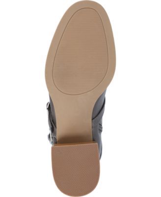 Women's Elettra Block Heel Buckle Detail Knee High Boots