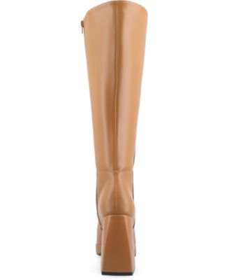 Women's Mylah Platform Block Heel Knee High Boots
