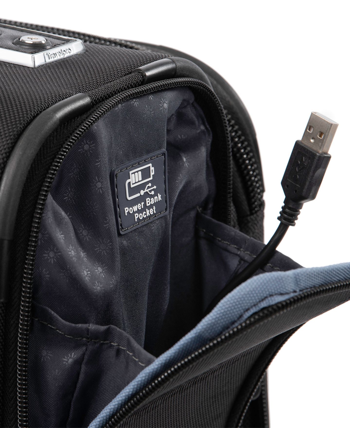Чемодан Travelpro Platinum Elite 16" Carry-On Spinner, цвет: Теневой чёрный — фото 8