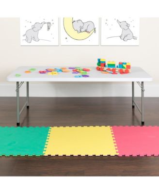 4.93-Foot Kid&#39;S Plastic Folding Activity Table - Play Table