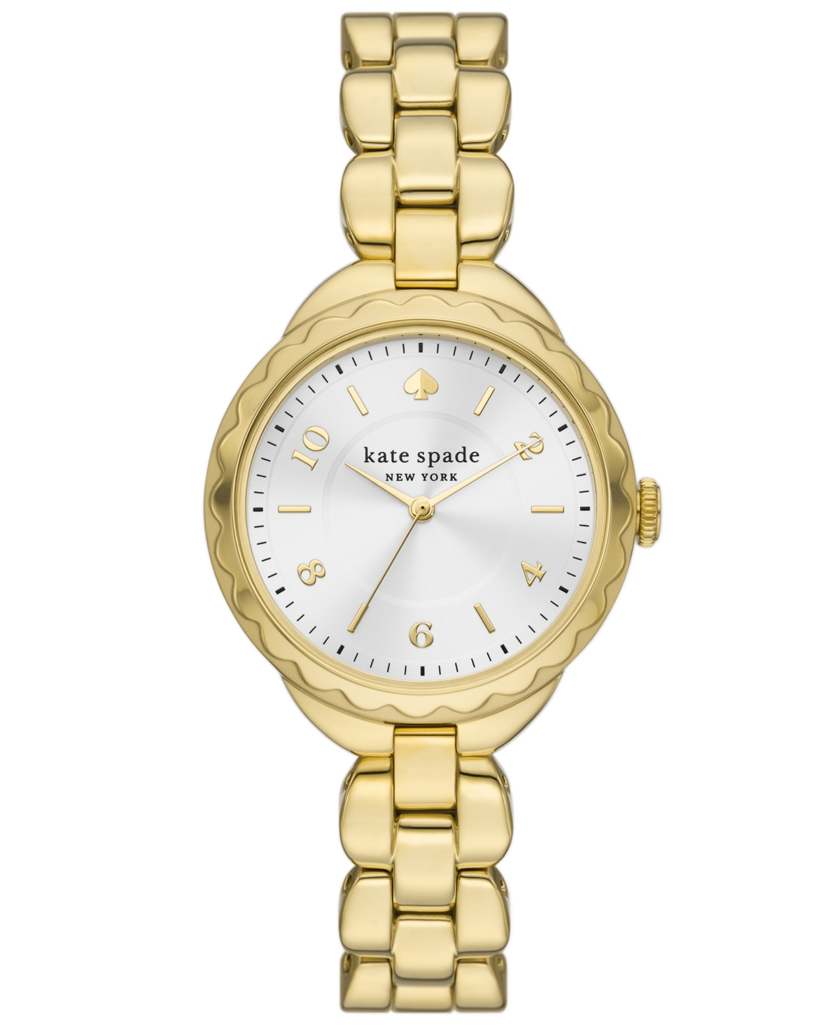 Kate Spade Women's Morningside Three Hand Gold-tone Stainless Steel Watch 34mm