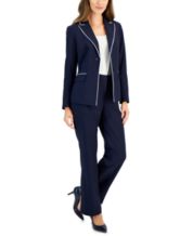 Macy's navy 2024 blue suit womens
