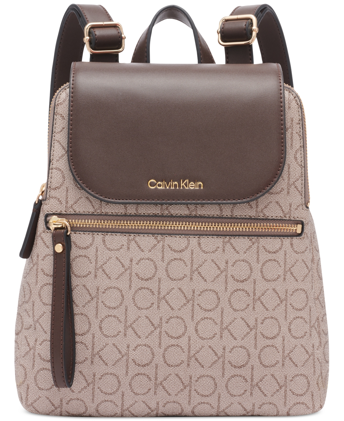 Calvin Klein Garnet Signature Triple Compartment Backpack 