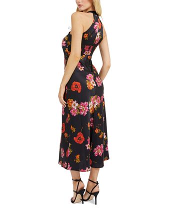 GUESS Women s Diana Floral Print Sleeveless Dress Macy s