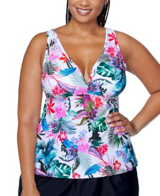 Raisins Curve - Trendy Plus Size Tanzania Tankini Top