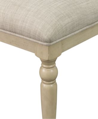 Martha Stewart Fiona 19.5" Wide 2 Piece Fabric Upholstered with Turned Wood Legs Dining Chair