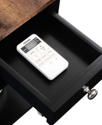 23.5" MDF AH 1 Drawer Chairside End Table