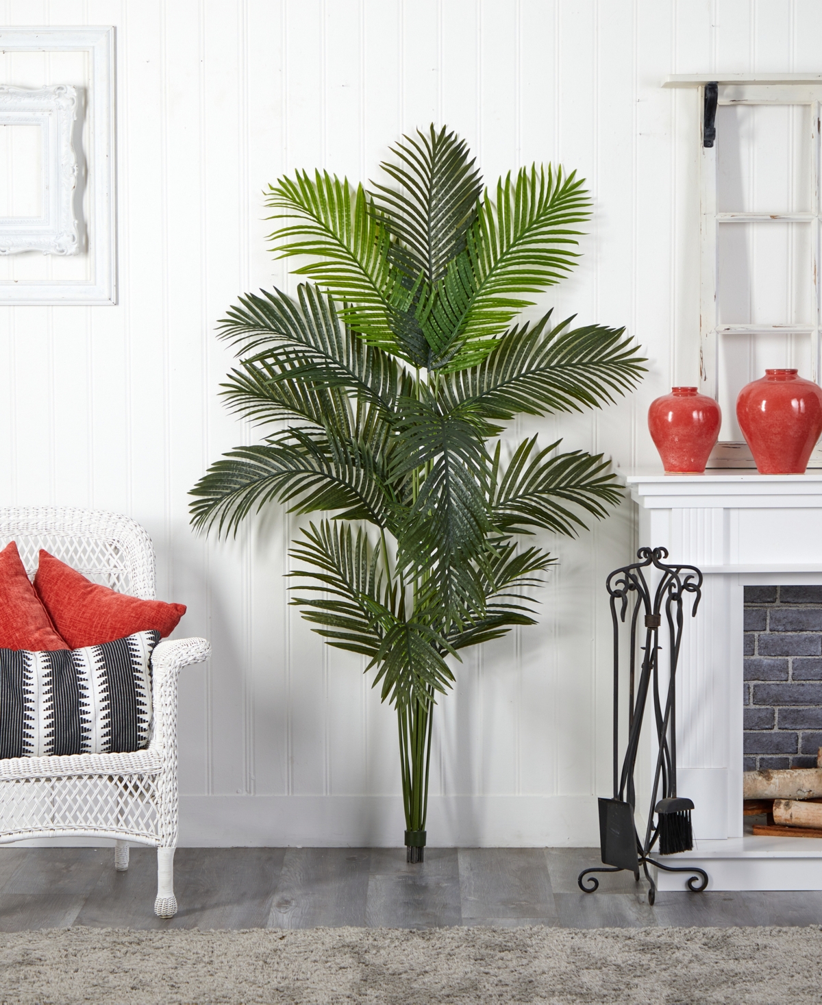 Nearly Natural 72" Artificial Paradise Palm Tree No Pot In Green