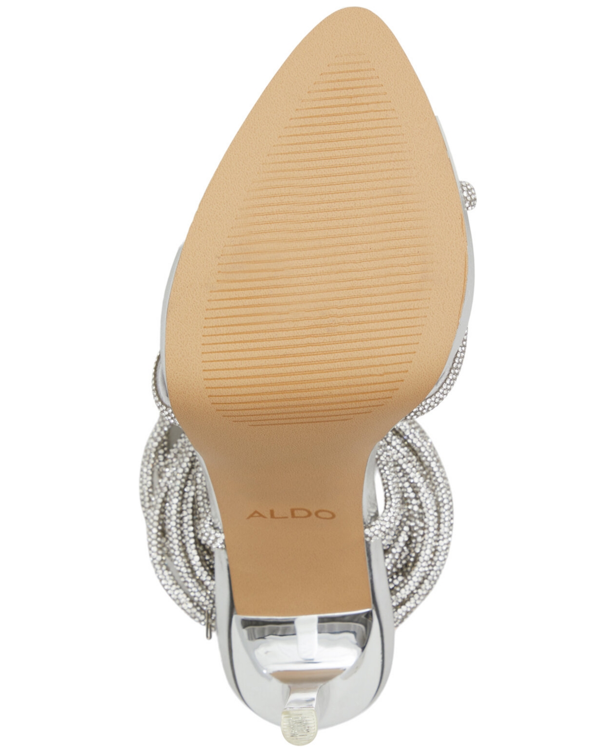 Shop Aldo Izabella Ghillie Ankle-tie Dress Sandals In Silver
