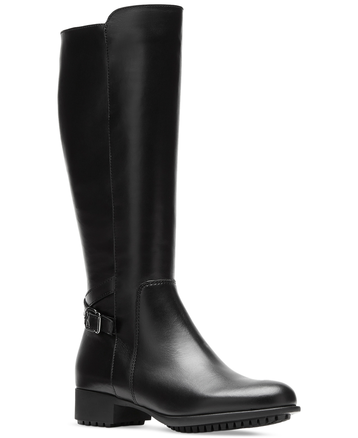 La Canadienne Heritage Women's Hogan Buckled Riding Boots, Created For Macy's In Black Leather