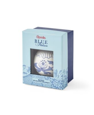 Blue Italian Bauble Ornaments, Set of 3