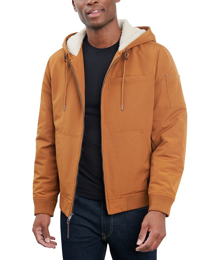 Lucky Brand Men's Fleece-Lined Zip-Front Hooded Jacket - Macy's