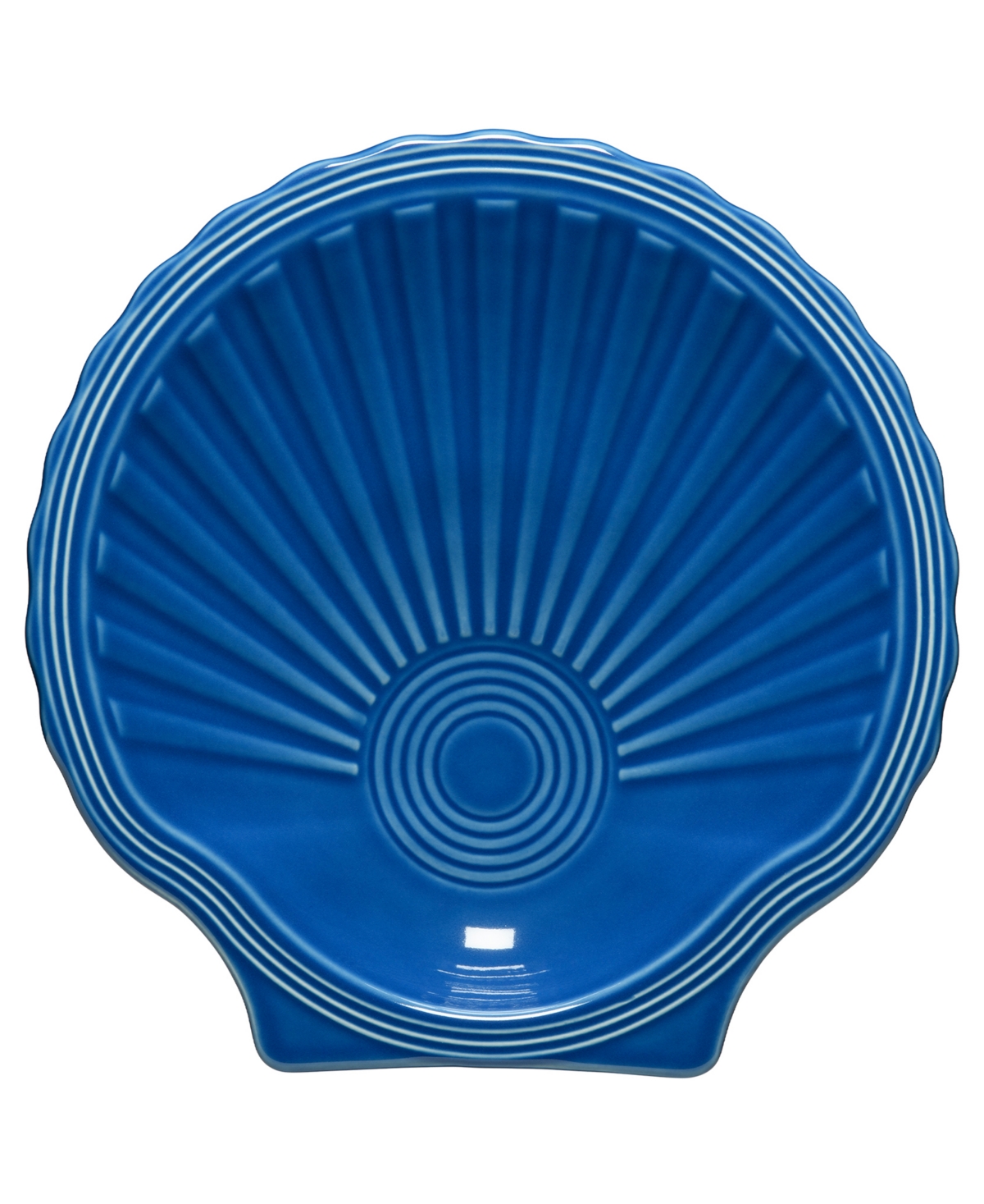 Fiesta Coastal Shell-shaped Plate In Lapis