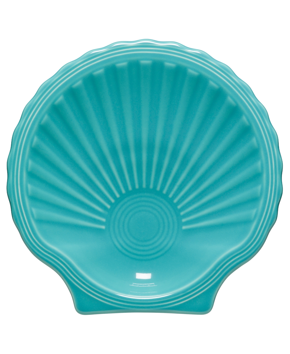 Fiesta Coastal Shell-shaped Plate In Turquoise