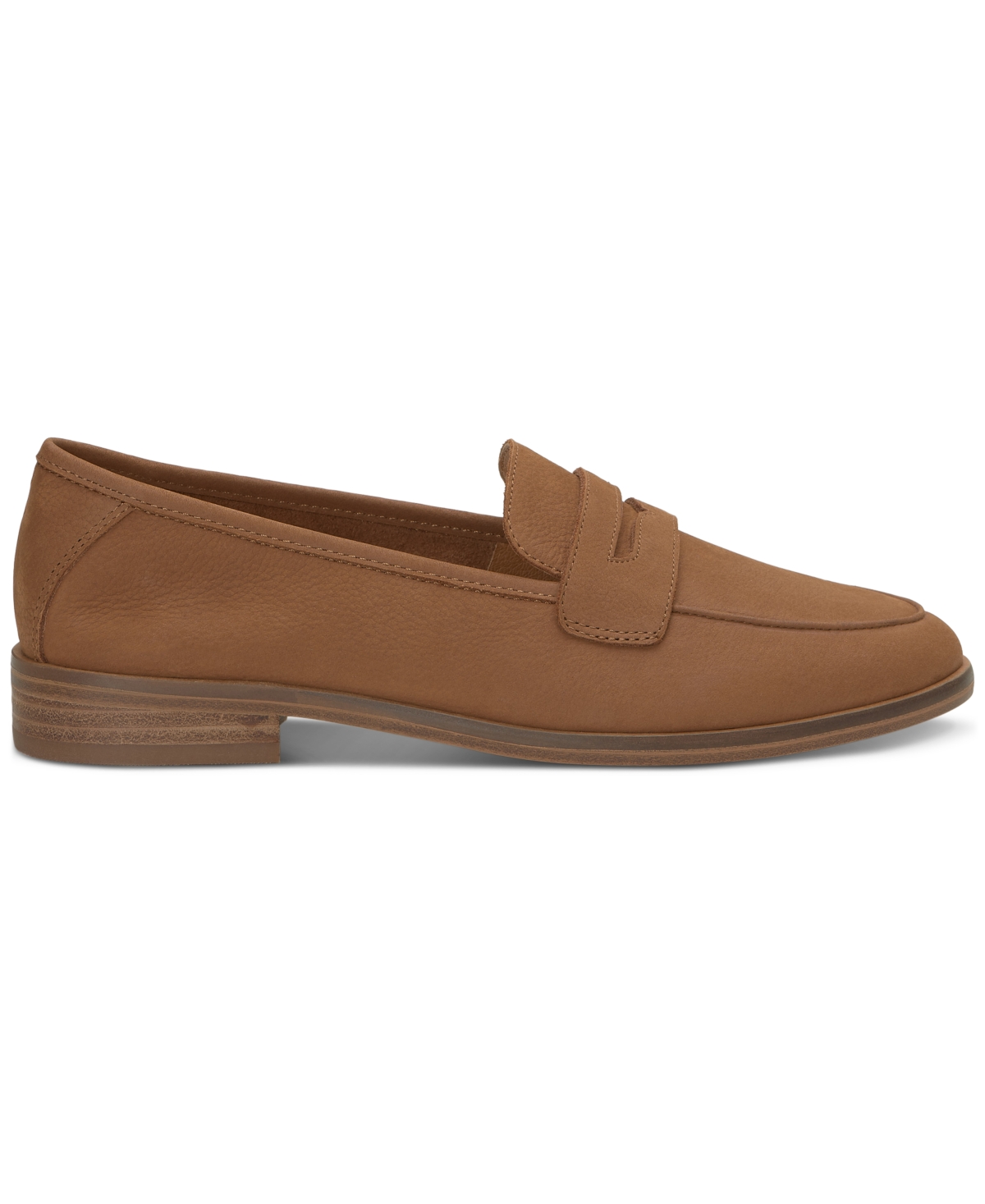 Shop Lucky Brand Women's Parmin Flat Penny Loafers In Pinto Nubuck