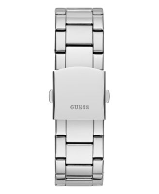 Men's Multi-Function Silver-Tone Stainless Steel Watch 42mm