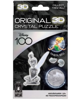 3D Crystal Puzzle - Disney 100 Platinum Edition - Tinker Bell, 43 Pieces