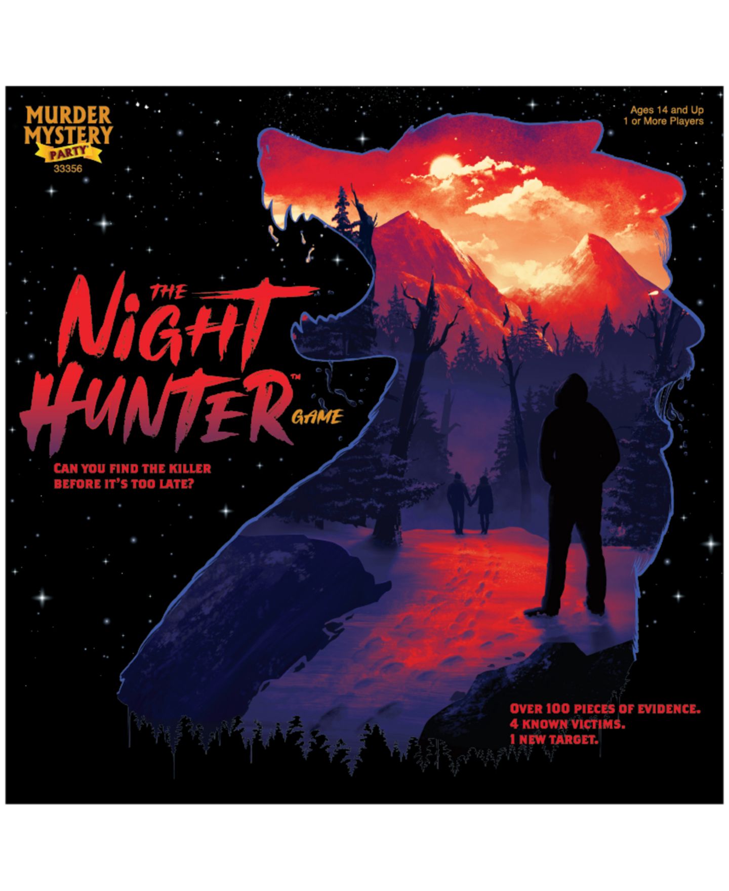 Детская настольная игра University Games The Night Hunter Adult Party Mystery Board Game, от 14 лет — фото 3