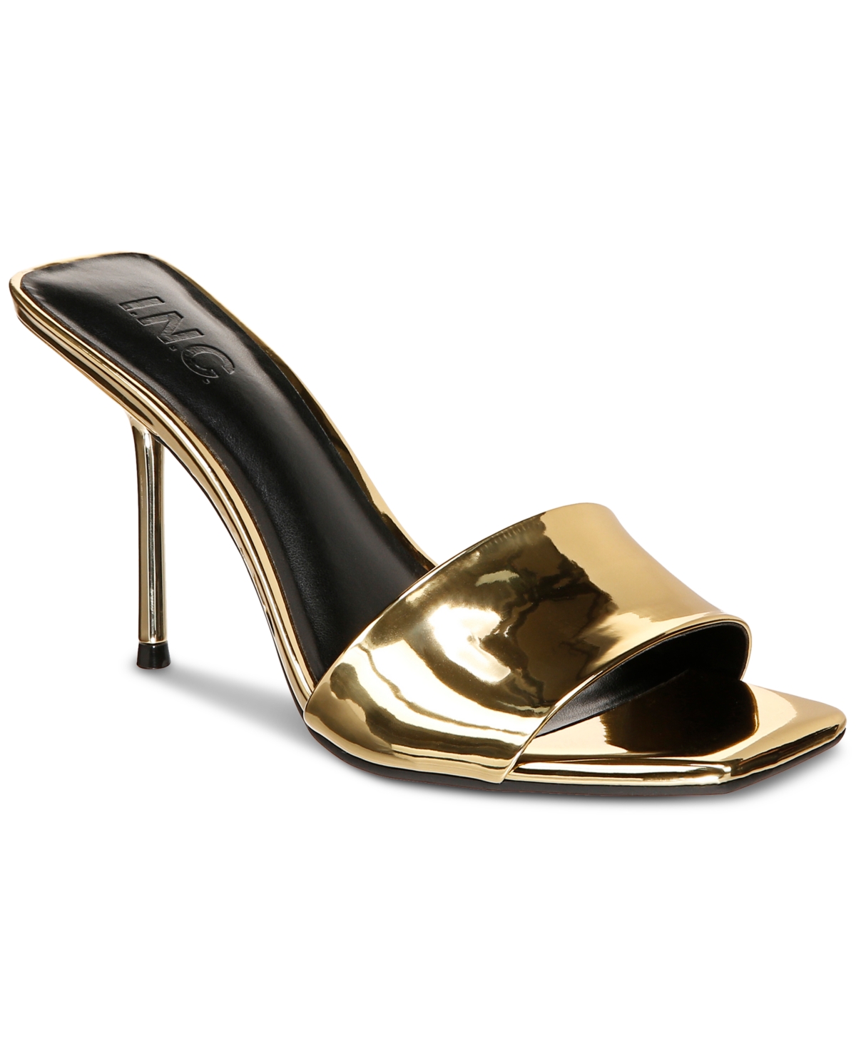Inc International Concepts Candina Slide Dress Sandals, Created For Macy's In Gold Tpu