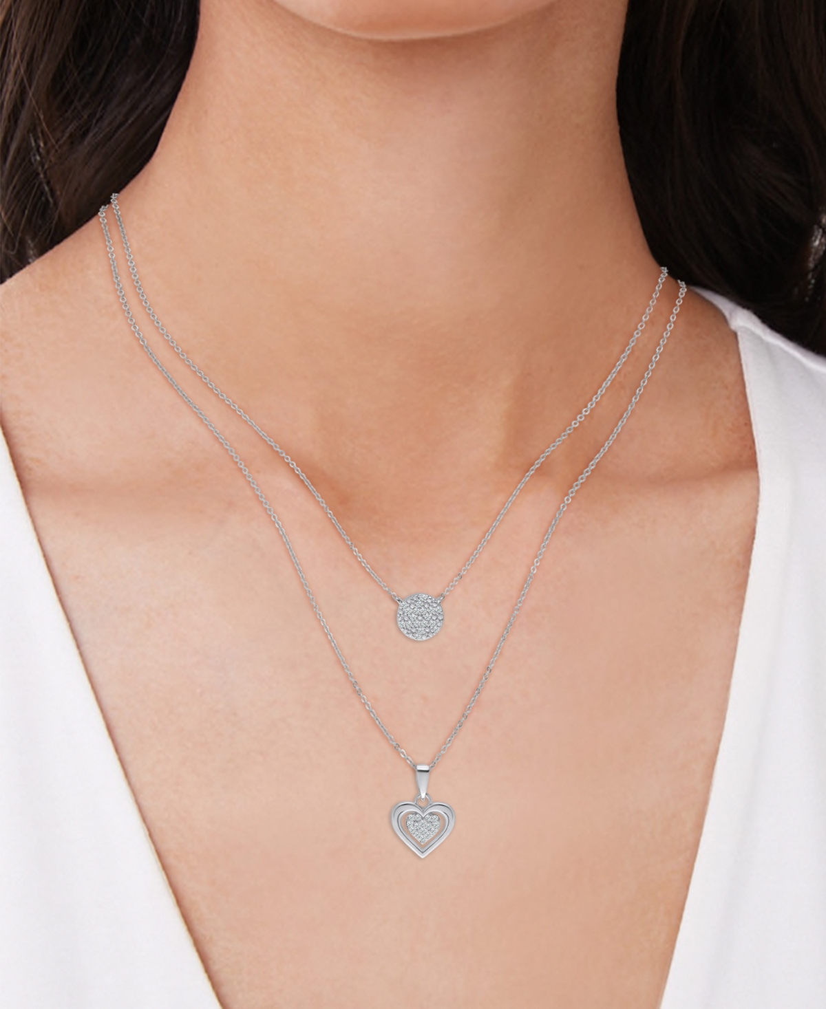 Diamond Circle & Heart 18