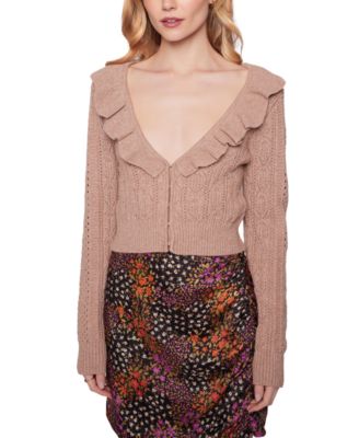 Lost + Wander - Women's Georgia Ruffled V-Neck Cardigan