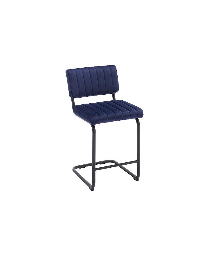 Inmod Amelia Velvet Counter Stool Set of 2 Macy s