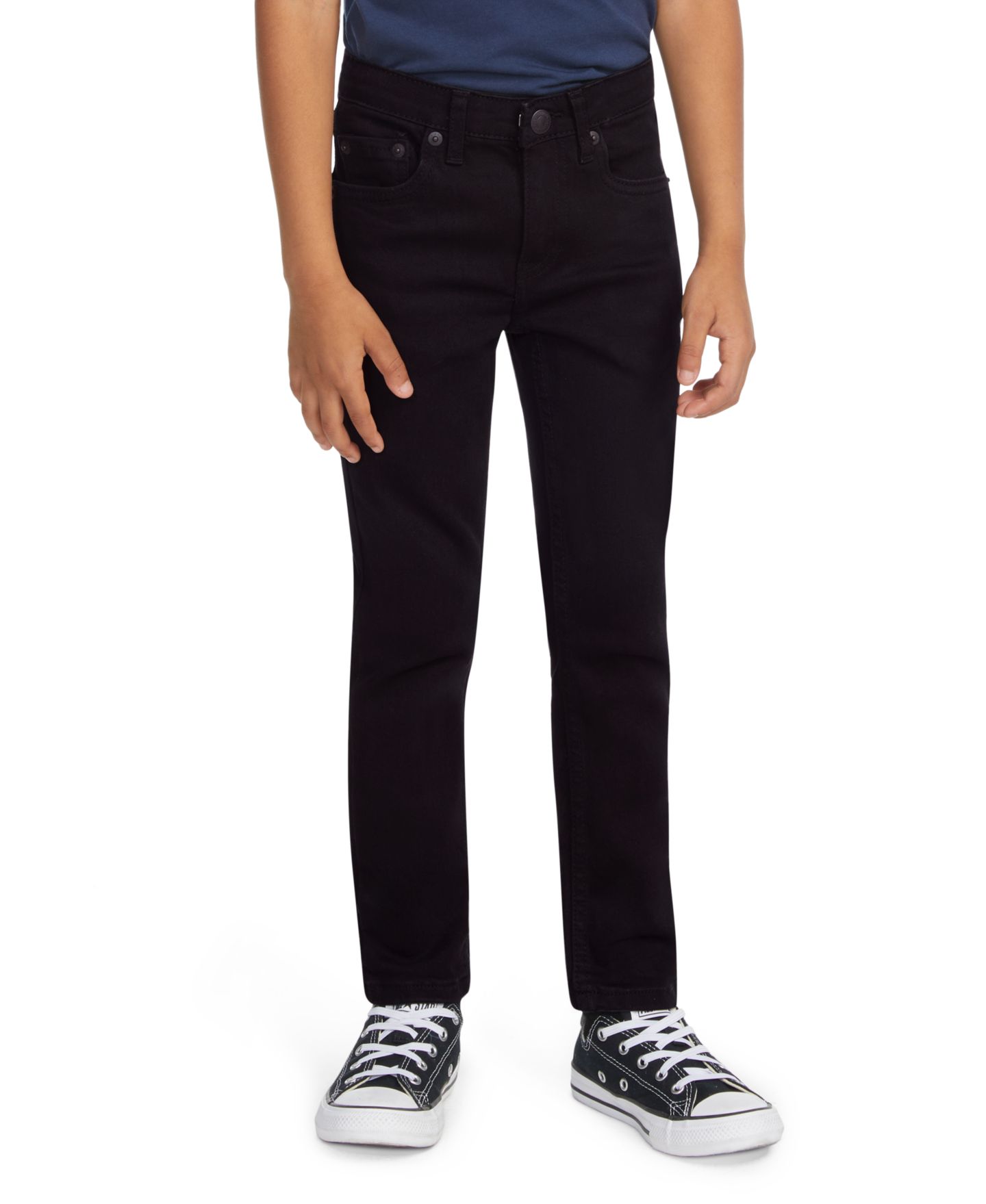 Джинсы Levi's 510 Skinny Fit Everyday Stretch Performance для мальчиков, цвет: Чёрный — фото 1