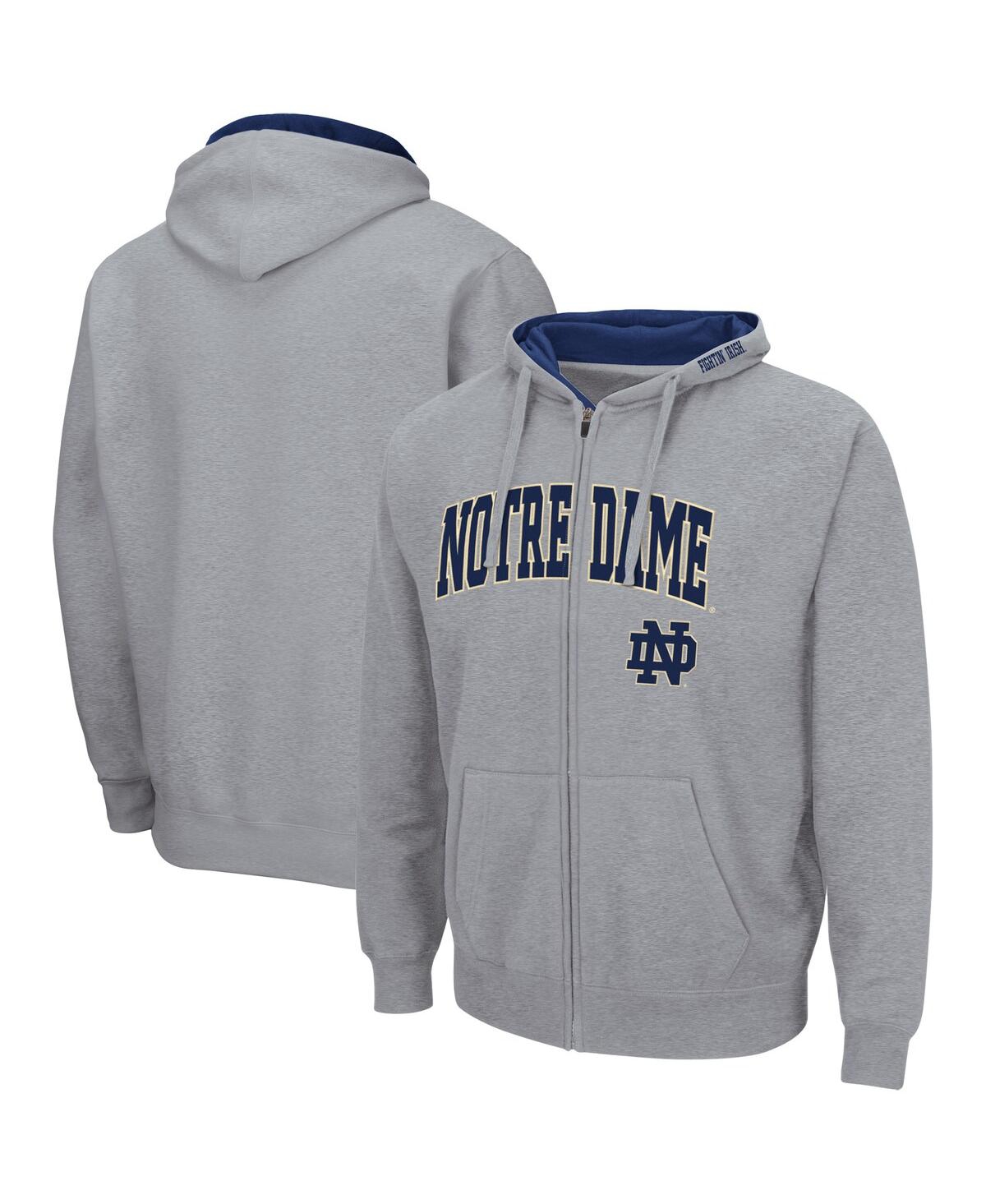 Colosseum Men's Notre Dame Fighting Irish Arch & Logo 3.0 Full-Zip Hoodie