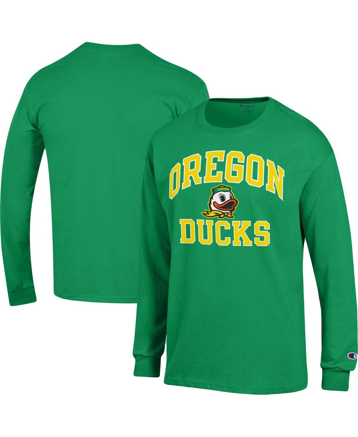 Champion Men's  Green Oregon Ducks High Motor Long Sleeve T-shirt