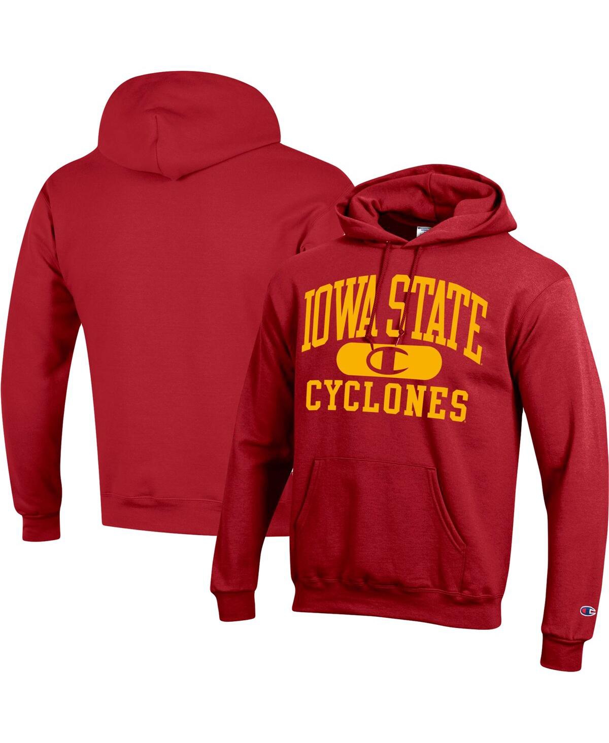 Champion Men's  Cardinal Iowa State Cyclones Arch Pill Pullover Hoodie