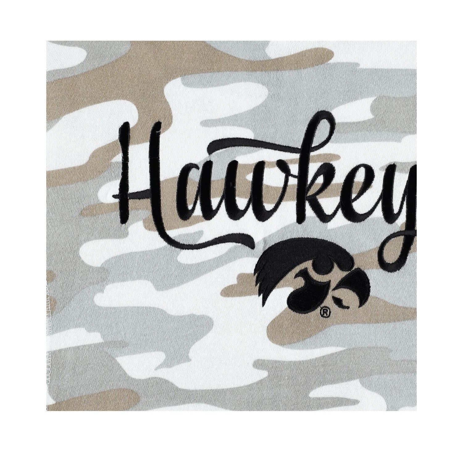 Women's Camo Iowa Hawkeyes San Pablo Pullover Hoodie