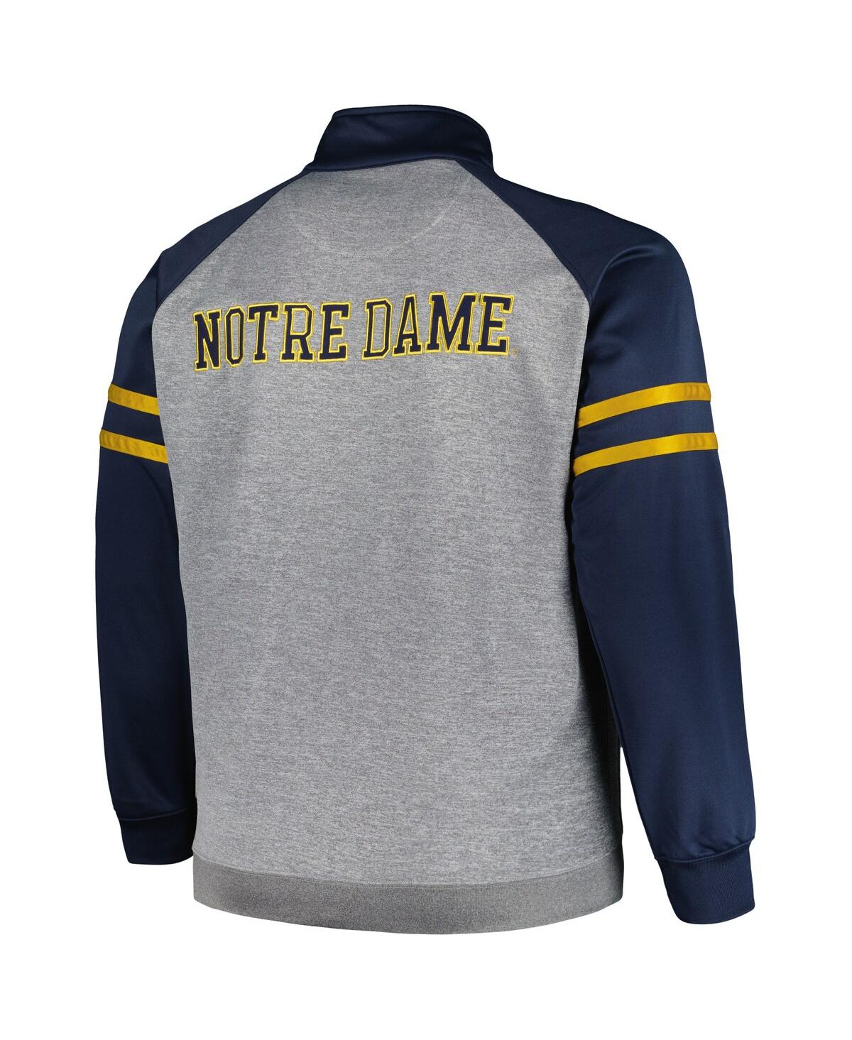 Shop Profile Men's  Navy Notre Dame Fighting Irish Fleece Full-zip Jacket