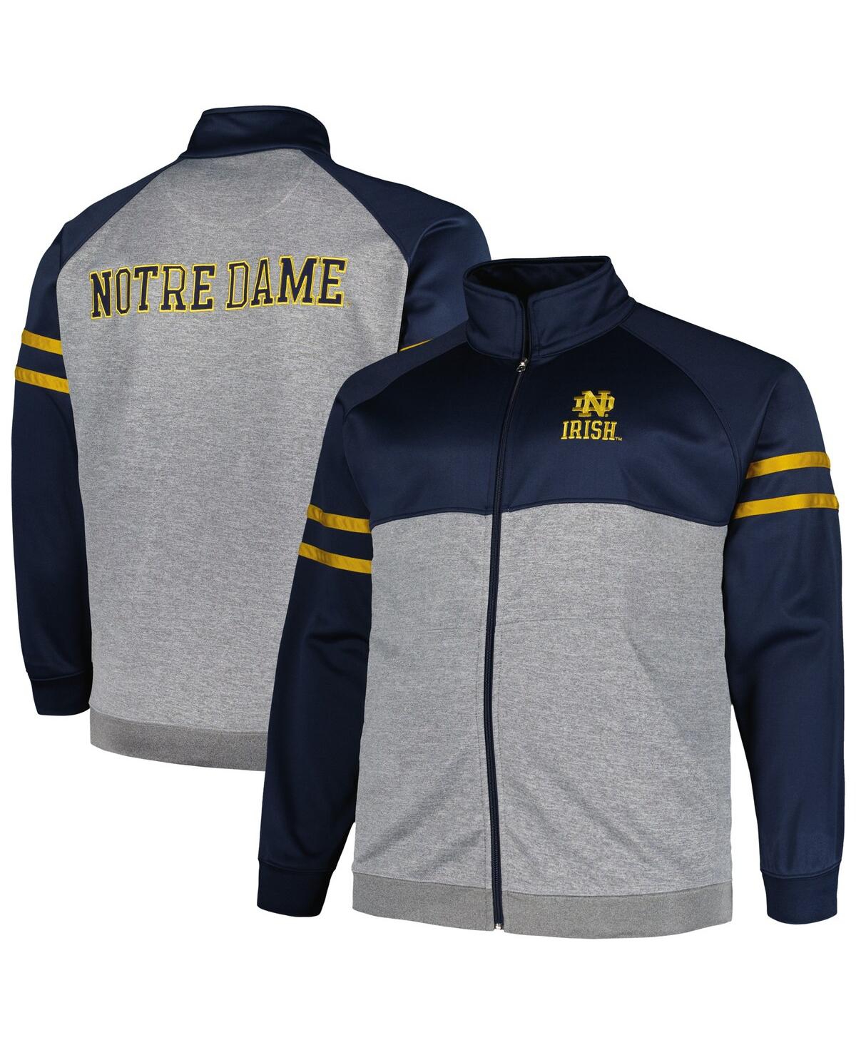 Profile Men's  Navy Notre Dame Fighting Irish Fleece Full-zip Jacket