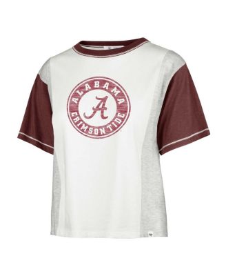 Woman's White Distressed Alabama Crimson Tide Premier Tilda T-shirt
