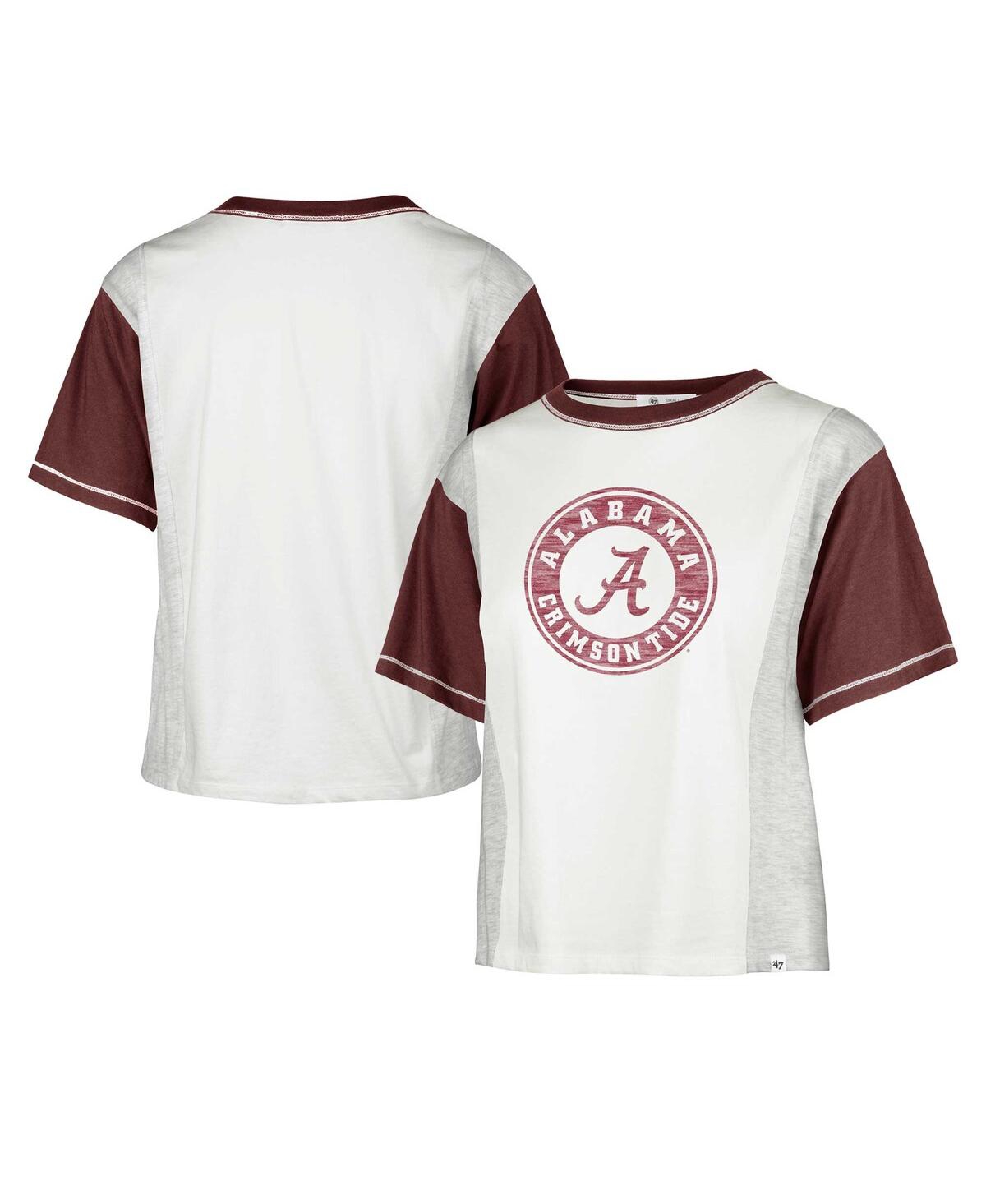 47 Brand Woman's ' White Distressed Alabama Crimson Tide Premier Tilda T-shirt